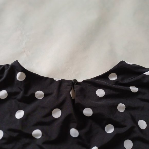 Polka Dots Suzy Shier M Top Blouse - Picture 7 of 12